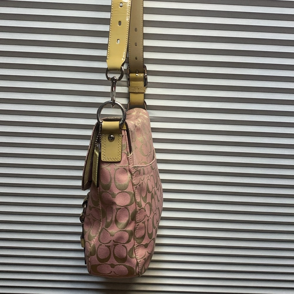 Coach Pink and Gold Crossbody Bag - Picture 4 of 16